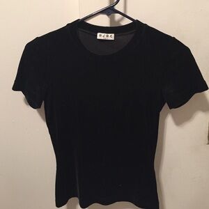 Vintage 1990’s BCBG Paris black velvet top